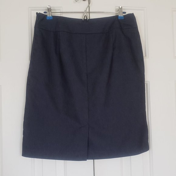 Merona Navy Pencil Skirt - Size 10 - Denim pattern - Picture 5 of 8